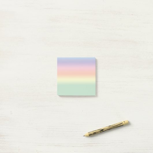 Pastel Rainbow Post-it notes (Op bureau)