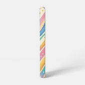 Pastel Rainbow Retro Abstract Samsung Galaxy Hoesje (Linkerkant)
