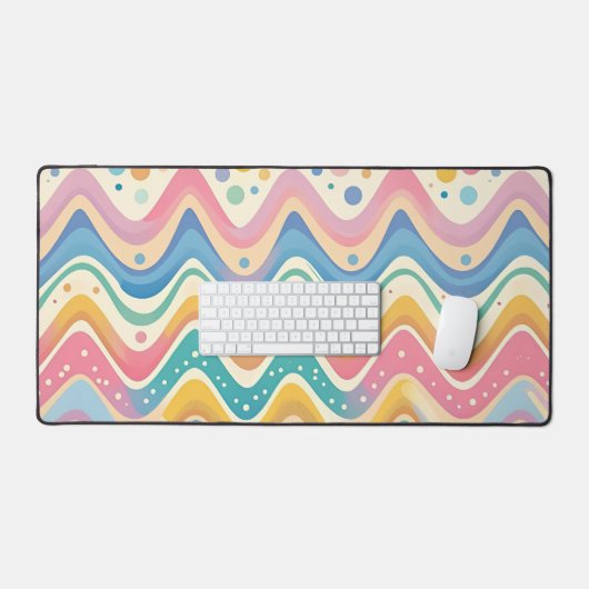 Pastel Rainbow Retro Design abstrait (Clavier et souris)