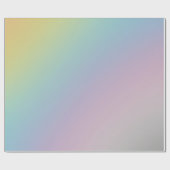 Pastel Rainbow Schaduw Gradient Blur Abstract Desi Cadeaupapier (Vlak)