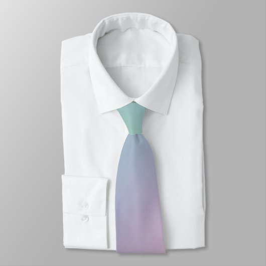 Pastel Rainbow Schaduw Gradient Blur Abstract Desi Stropdas (Gebonden)