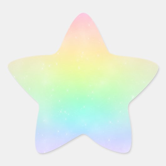 Pastel Rainbow Sky Sticker (Voorkant)