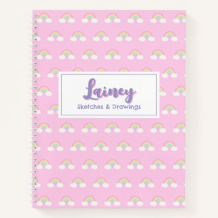 Pastel Rainbow Spiral Notitieboek