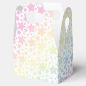 Pastel Rainbow Star-Baby shower Bedankdoosjes (Geopend)