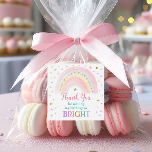 Pastel Rainbow Stickers Favoriser Anniversaire