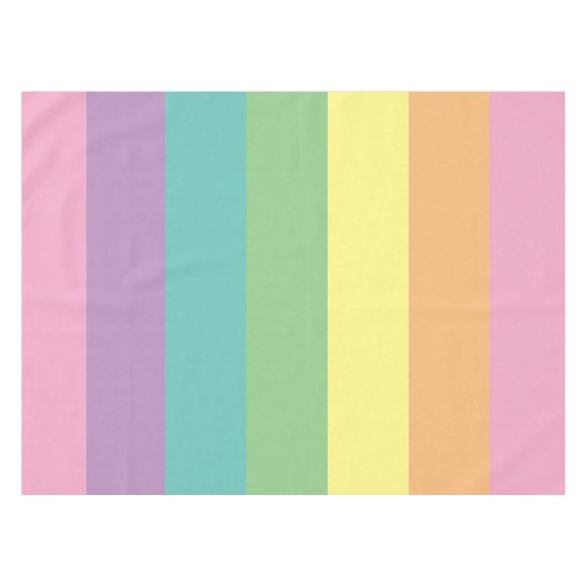 Pastel Rainbow Stripe Nappe (Devant (Horizontal))