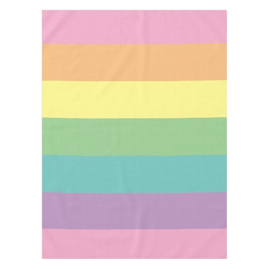 Pastel Rainbow Stripe Nappe (Devant)