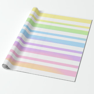 Pastel Rainbow Stripes Abstract Blur Art Design Cadeaupapier