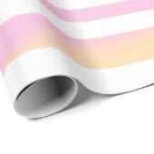 Pastel Rainbow Stripes Abstract Blur Art Design Cadeaupapier (Rol Hoek)