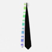 Pastel Rainbow Stripes Abstract Blur Art Design Stropdas (Achterkant)