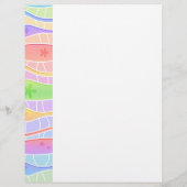 PASTEL RAINBOW STRIPES FLYER (Achterkant)