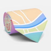 PASTEL RAINBOW STRIPES STROPDAS (Opgerold)