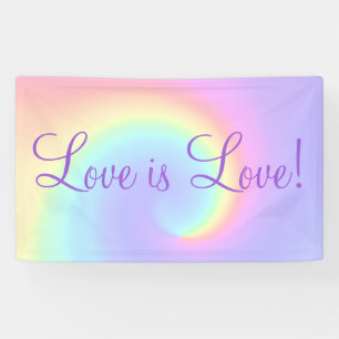 Pastel Rainbow Swirl Lesbian Wedding Spandoek