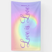 Pastel Rainbow Swirl Lesbian Wedding Spandoek (Verticaal)