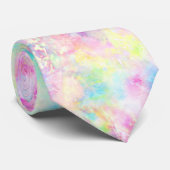 Pastel Rainbow Tie Dye Aquarelle Cravates (Roulé)