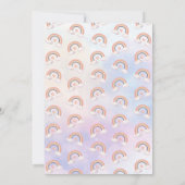 Pastel Rainbow Tie Dye Birthday Kaart (Achterkant)