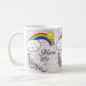 Pastel Rainbow Unicorn Mug (Gauche)