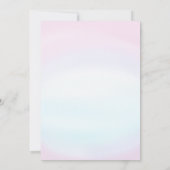 Pastel Rainbow Unicorn Sparkles 1e verjaardag Kaart (Achterkant)