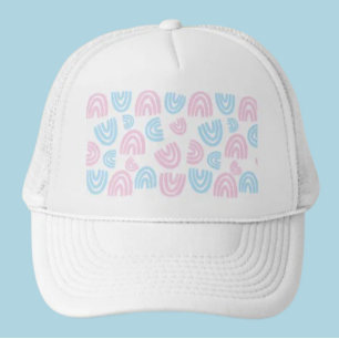 Pastel Rainbow Vibes Trucker Hat Pet