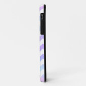 Pastel Rainbow White Chevron Aangepast monogram Case-Mate iPhone Case (Achterkant/links)