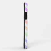 Pastel Rainbow White Chevron Aangepast monogram Case-Mate iPhone Case (Achterkant/rechts)