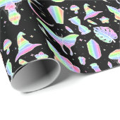 Pastel Rainbow Witchy Cadeaupapier (Rol Hoek)