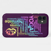 Pastel Rainbow Yoga Posities in Sanskrit Case-Mate iPhone Case (Achterkant (horizontaal))