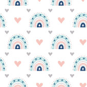 Pastel Rainbows Blanket Elegant Boho Gift for Kids Fleece Deken