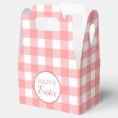 Pastel Raspberry Red Happy Past Patroon Bedankdoosjes (Geopend)