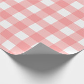 Pastel Raspberry Red Pset Pattern Paster Cadeaupapier (Hoek)