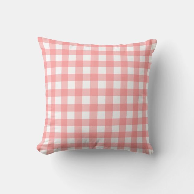 Pastel Raspberry Red Pset Pattern Paster Kussen (Voorkant)