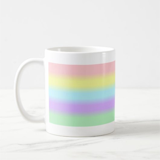 Pastel rayures Mug (Gauche)
