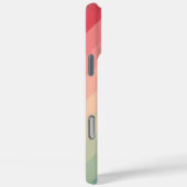 Pastel Red Pink Turquoise Ombre Chevron Pattern Case-Mate iPhone Case (Achterkant / Rechts)