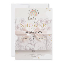 Pastel Regenboog Baby Shower Uitnodiging Aangepast