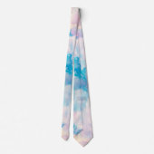 Pastel regenboog bewolkte hemel esthetisch stropdas (Achterkant)