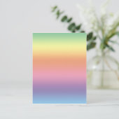 Pastel Regenboog Briefkaart (Staand voorkant)