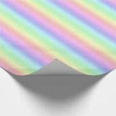 Pastel Regenboog Cadeaupapier (Hoek)
