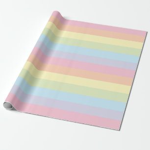 Pastel Regenboog Cadeaupapier