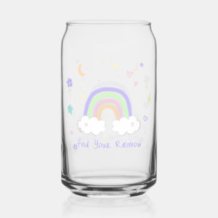 Pastel Regenboog Dromen Glas Can Kop