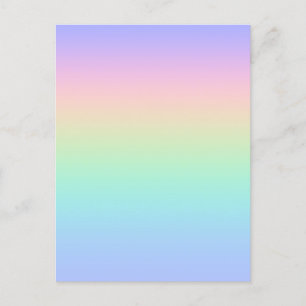 Pastel regenboog feestdagenkaart