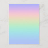 Pastel regenboog feestdagenkaart (Voorkant)