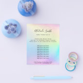 pastel regenboog flyer (Enkel)