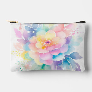  pastel regenboog gekleurde bloemige Waterverf Etui