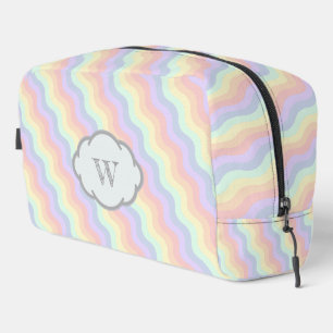 Pastel Regenboog Golven Toilettasje