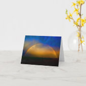 Pastel Regenboog Kaart (Gele Bloem)