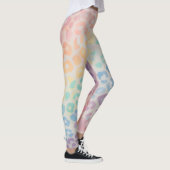 Pastel Regenboog Luipaardprint Leggings (Rechts)