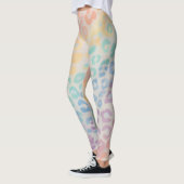 Pastel Regenboog Luipaardprint Leggings (Links)