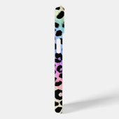 Pastel Regenboog Luipaardprint Monogram Case-Mate iPhone Case (Achterkant / Rechts)