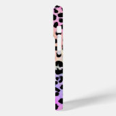 Pastel Regenboog Luipaardprint Monogram Case-Mate iPhone Case (Achterkant / Links)