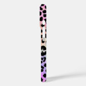 Pastel Regenboog Luipaardprint Monogram Case-Mate iPhone Case (Achterkant / Links)